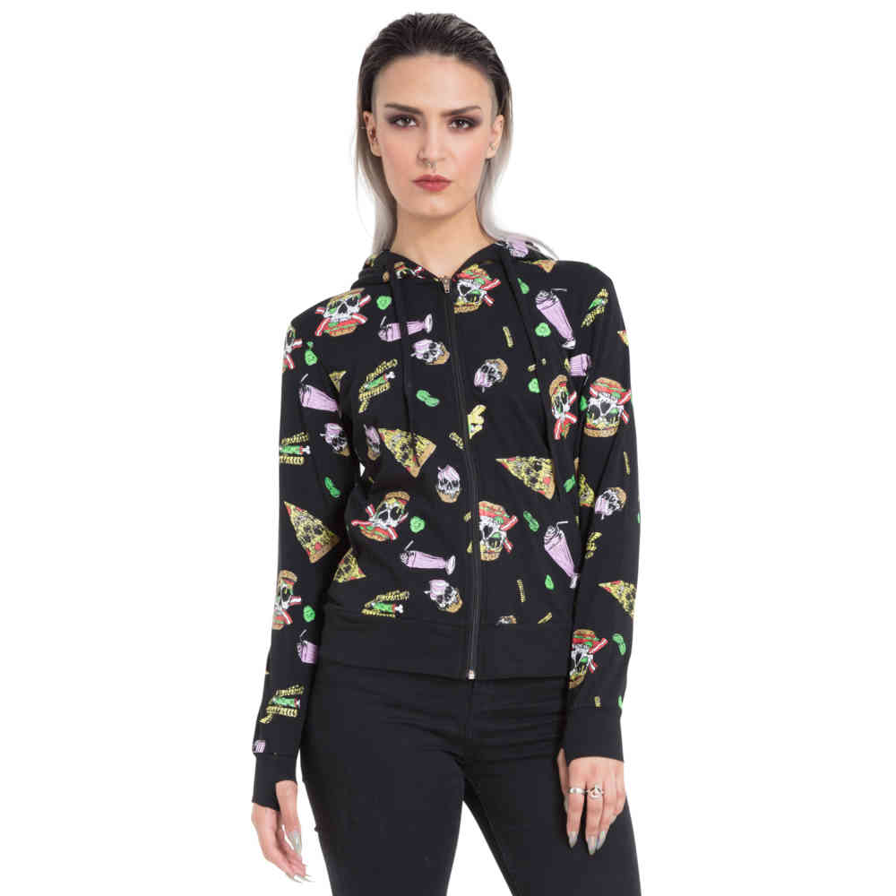 Jawbreaker - Twisted Fast Food Veste zip à capuche - Noir